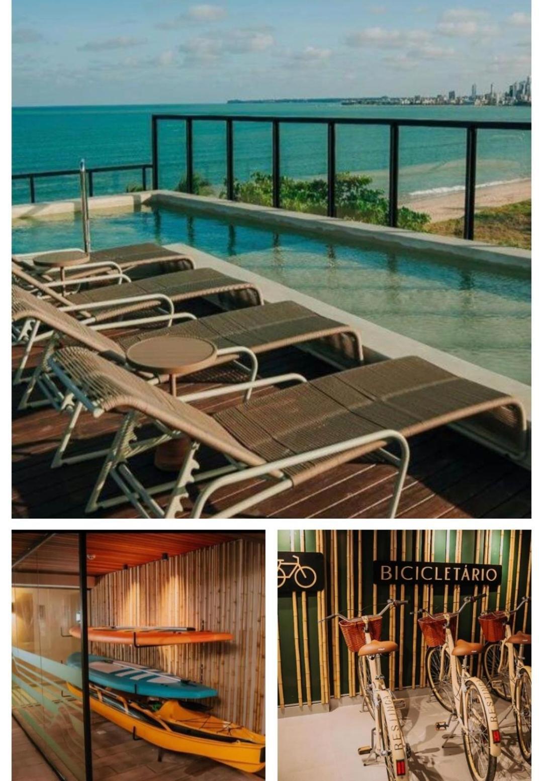 Apartamento Flat Restinga Pe Na Areia