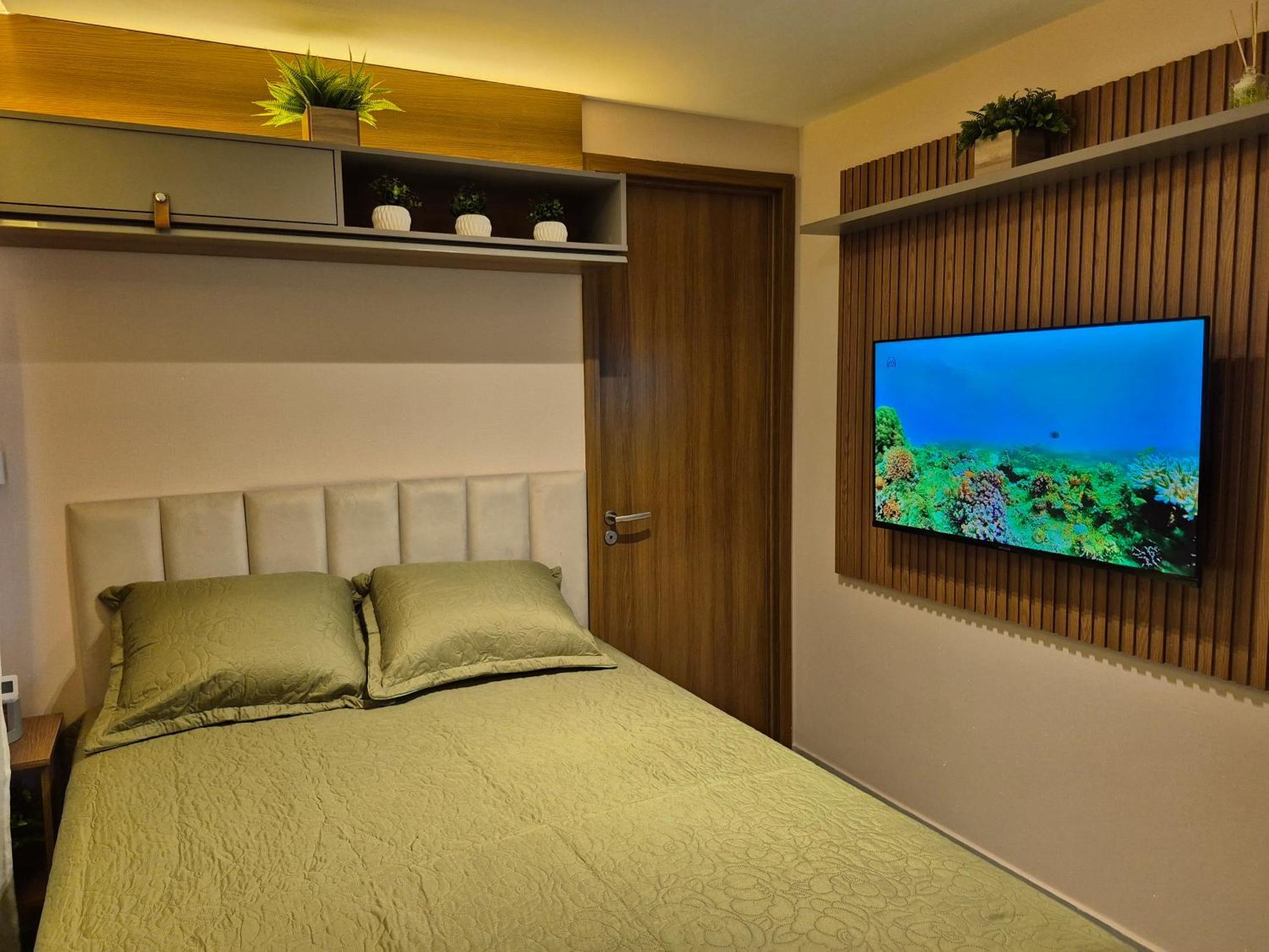 Apartamento Flat Restinga Pe Na Areia